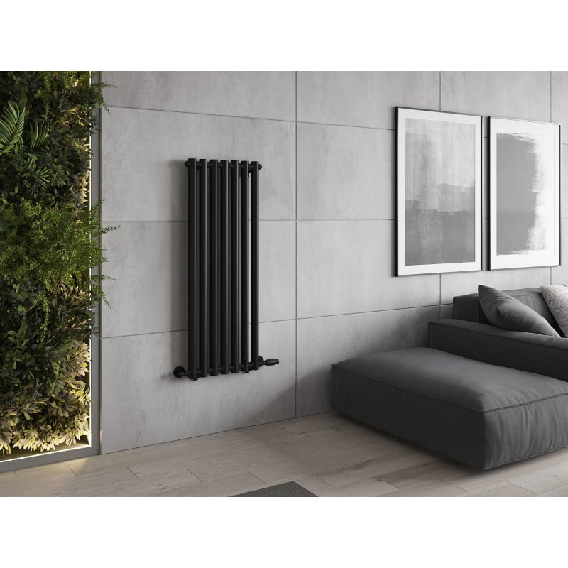 Mexen Texas dekorativer Heizkörper 1200 x 460 mm, 659 W, schwarz - W203-1200-460-00-70