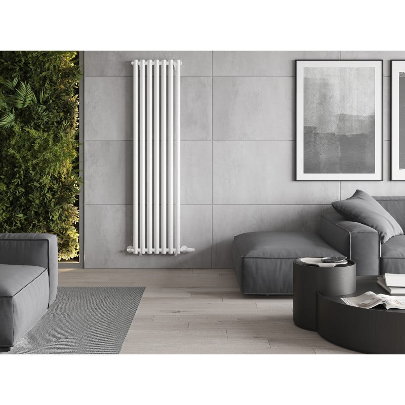 Mexen Texas dekorativer Heizkörper 1800 x 460 mm, 965 W, weiß - W203-1800-460-00-20