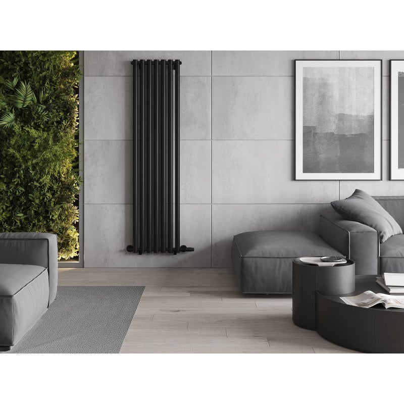 Mexen Texas Dekorationsheizkörper 1800 x 460 mm, 965 W, schwarz - W203-1800-460-00-70