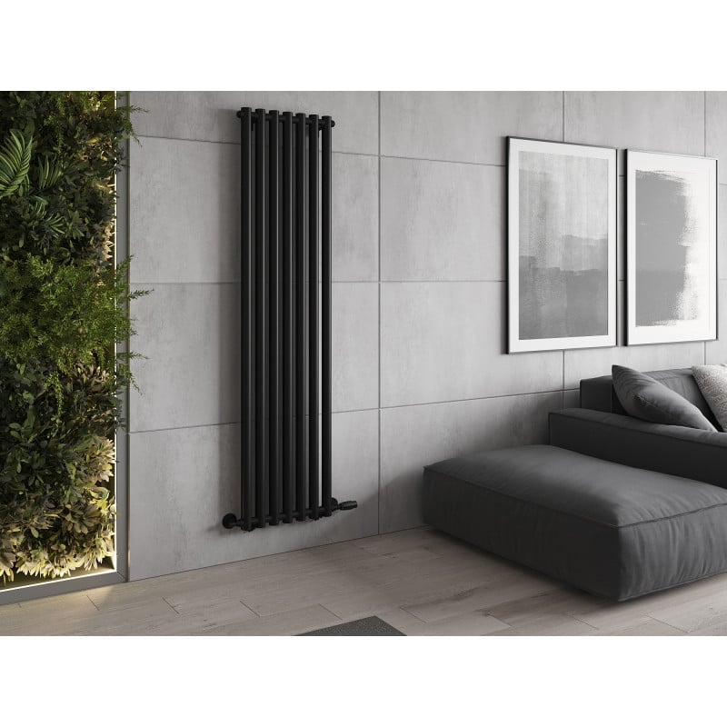 Mexen Texas Dekorationsheizkörper 1800 x 460 mm, 965 W, schwarz - W203-1800-460-00-70