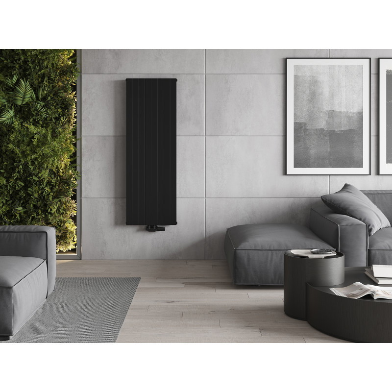 Mexen Topeka dekorativer Heizkörper 1400 x 480 mm, 950 W, schwarz - W210-1400-480-00-70