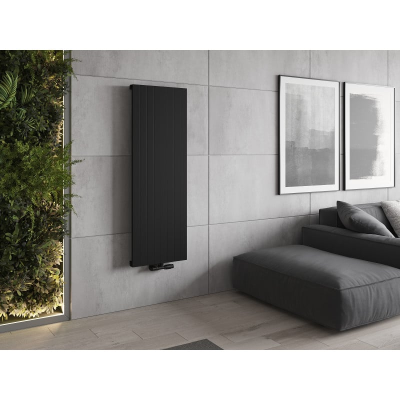 Mexen Topeka dekorativer Heizkörper 1400 x 480 mm, 950 W, schwarz - W210-1400-480-00-70