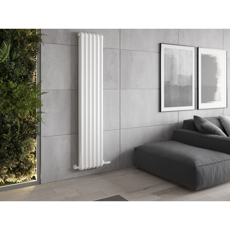 Mexen Kent Dekorativer Heizkörper 1882 x 380 mm, 1392 W, weiß - W216-1882-380-00-20