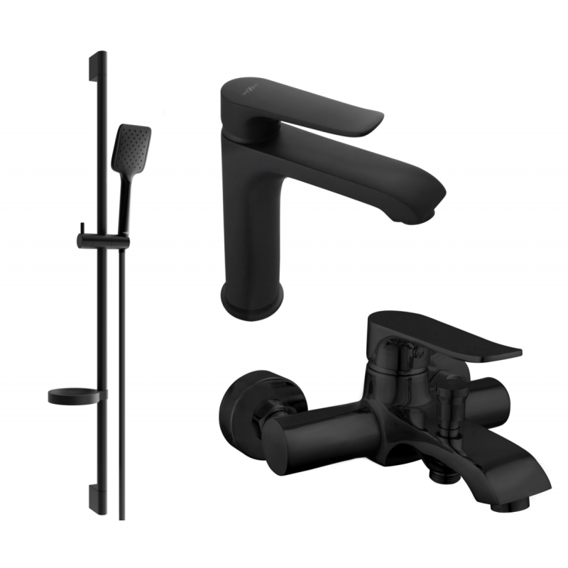 Mexen Pecos DS62 Wannen-Set, schwarz - 72703DS62-70