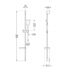 Mexen Pecos DS62 Wannen-Set, schwarz - 72703DS62-70