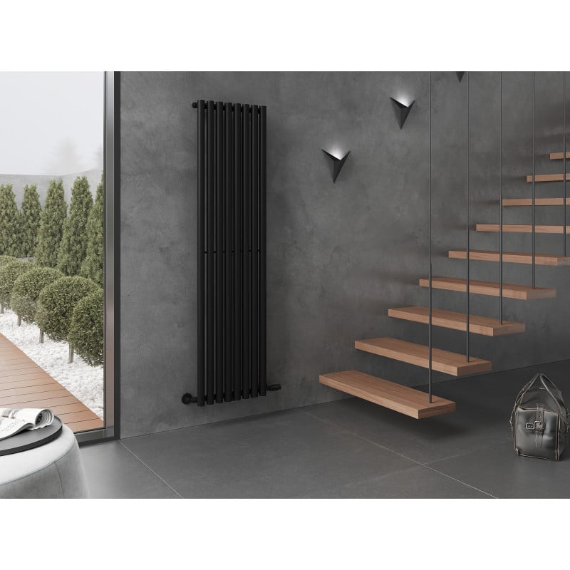 Mexen Nevada Dekorativer Heizkörper 1800 x 480 mm, 940 W, schwarz - W201-1800-480-00-70