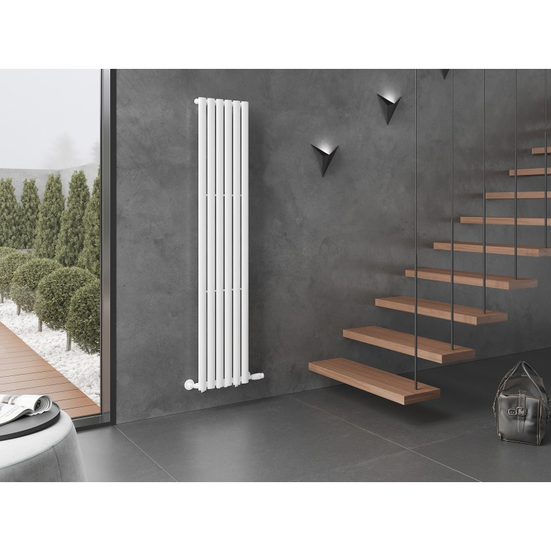 Mexen Oregon Designheizkörper 1800 x 360 mm, 604 W, weiß - W202-1800-350-00-20