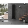 Mexen Oregon dekorativer Heizkörper 1800 x 360 mm, 604 W, schwarz - W202-1800-350-00-70