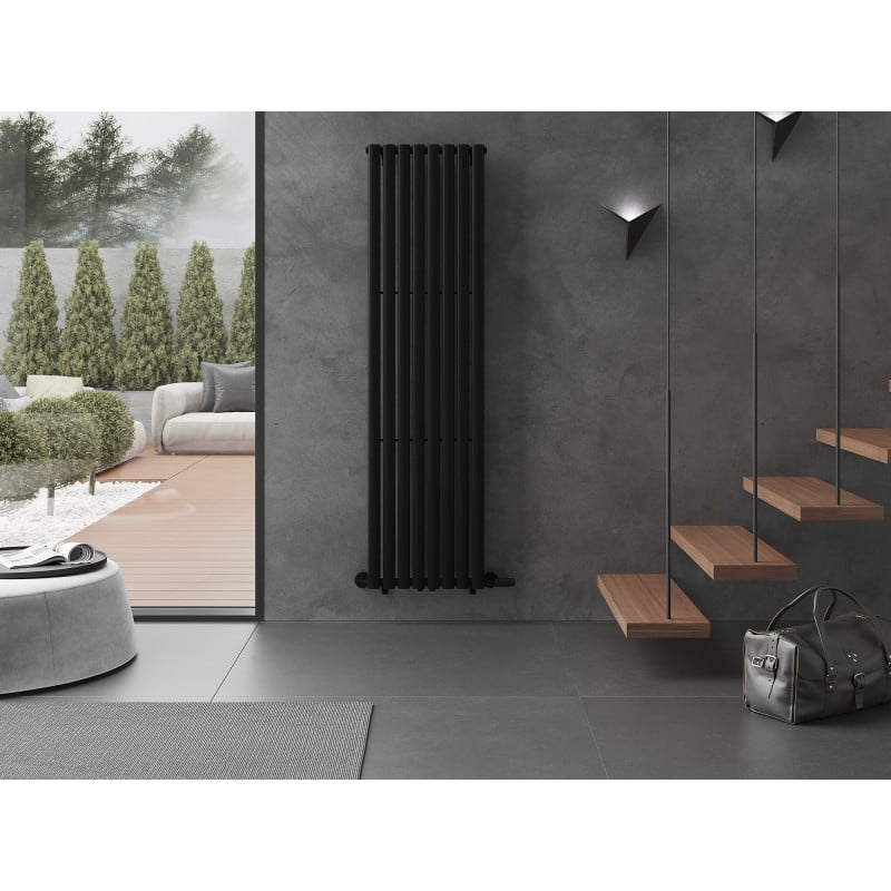 Mexen Oregon dekorativer Heizkörper 1800 x 480 mm, 805 W, schwarz - W202-1800-490-00-70