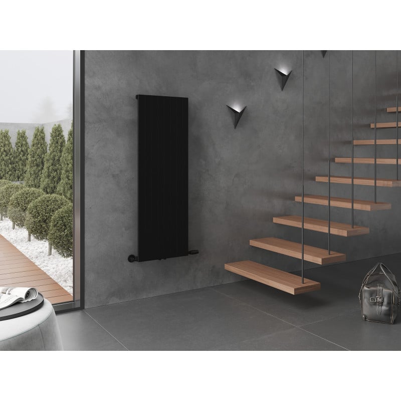 Mexen Topeka dekorativer Heizkörper 1400 x 480 mm, 950 W, schwarz - W210-1400-480-00-70