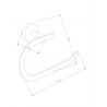 Mexen Loft Handtuchhalter, Chrom - 7012632-00