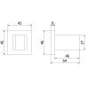 Mexen Cube Duschhalterung, Chrom - 79350-00