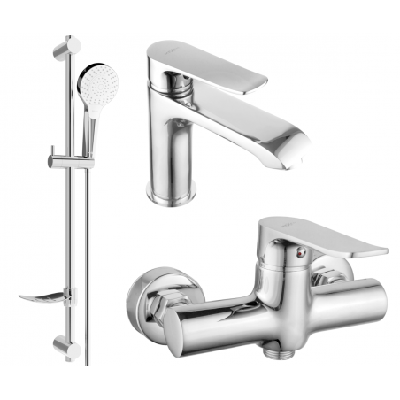 Mexen Pecos DF05 Duschset, Chrom - 72704DF05-00