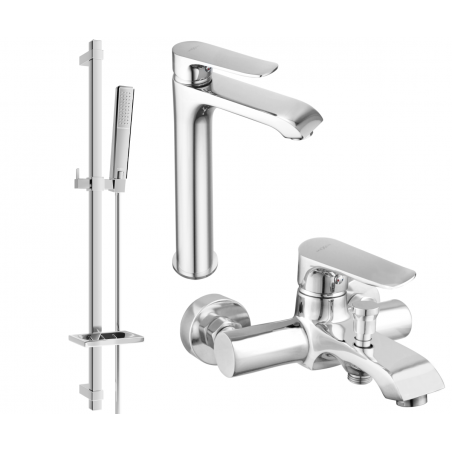 Mexen Pecos DQ72 Badewannen-Set, Chrom - 72713DQ72-00