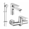 Mexen Pecos DQ40 Duschset, Chrom - 72704DQ40-00