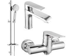 Mexen Pecos DQ40 Duschset, Chrom - 72704DQ40-00