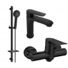 Mexen Pecos DQ40 Duschset, schwarz - 72704DQ40-70