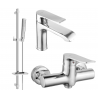 Mexen Pecos DQ72 Duschset, Chrom - 72704DQ72-00