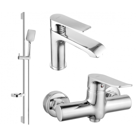 Mexen Pecos DS62 Duschset, Chrom - 72704DS62-00