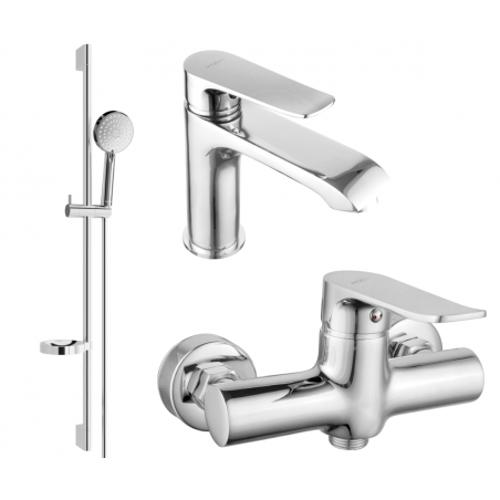Mexen Pecos DS75 Duschset, Chrom - 72704DS75-00