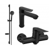 Mexen Pecos DS75 Duschset, schwarz - 72704DS75-70
