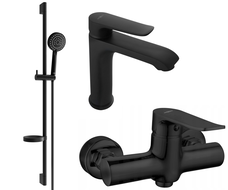 Mexen Pecos DS75 Duschset, schwarz - 72704DS75-70