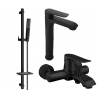 Mexen Pecos DQ72 Badezimmerset, schwarz - 72713DQ72-70