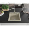 Mexen Vito Granitspüle 1-Becken mit Küchenarmatur Flora, beige - 6503-69-670401-00
