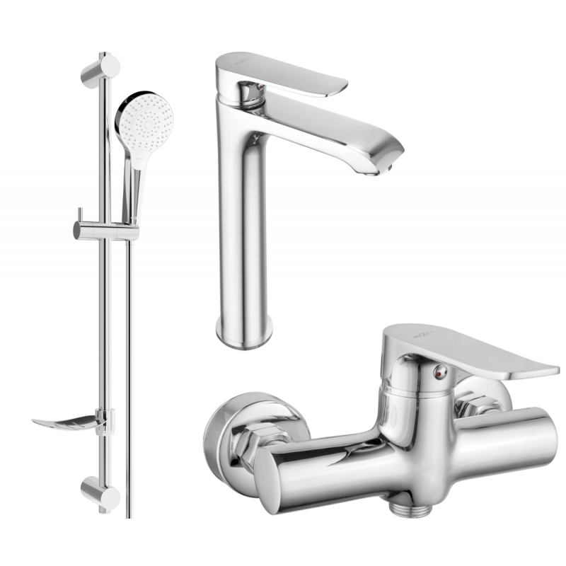 Mexen Pecos DF05 Duschset, Chrom - 72714DF05-00