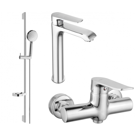 Mexen Pecos DS75 Duschset, Chrom - 72714DS75-00