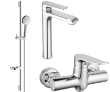 Mexen Pecos DS75 Duschset, Chrom - 72714DS75-00