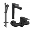Mexen Pecos DQ40 Duschset, schwarz - 72714DQ40-70