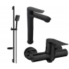 Mexen Pecos DS62 Duschset, schwarz - 72714DS62-70