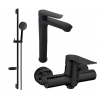 Mexen Pecos DS75 Duschset, schwarz - 72714DS75-70