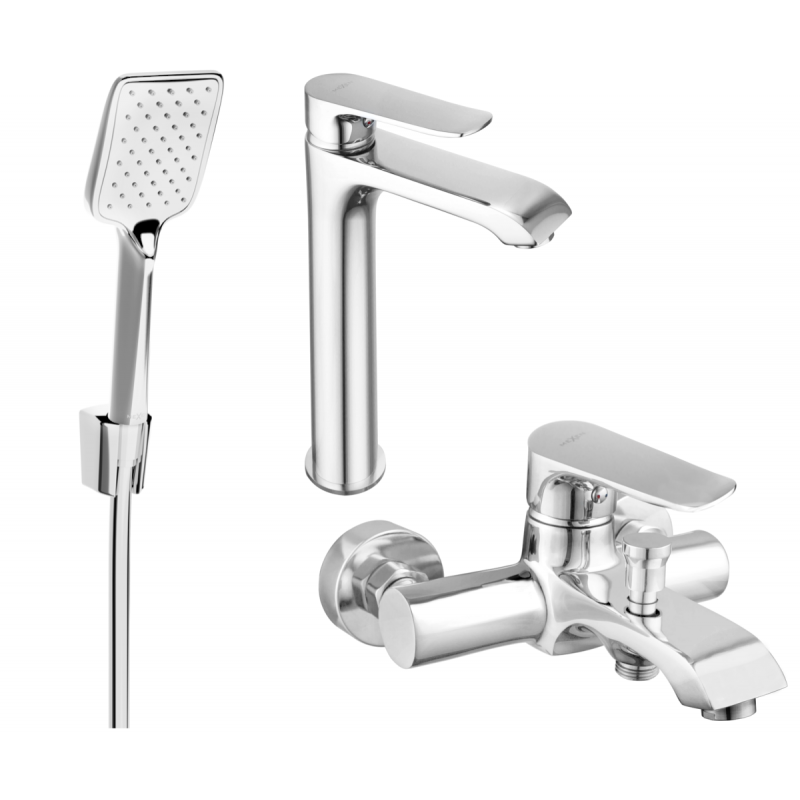 Mexen Pecos R62 Badewannenset, Chrom - 72713R62-00