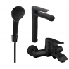Mexen Pecos R40 Badewannenset, schwarz - 72713R40-70