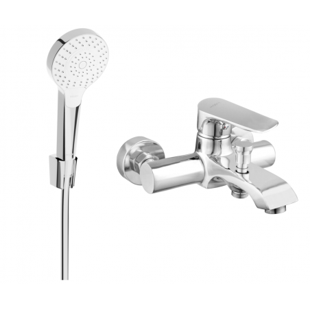 Mexen Pecos R05 Badewannenarmatur mit Duschset, Chrom - 7273R05-00