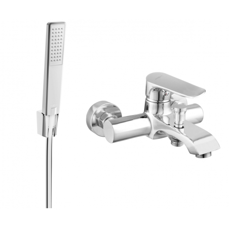 Mexen Pecos R72 Badewannenarmatur mit Duschset, Chrom - 7273R72-00