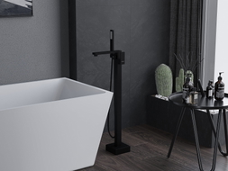Mexen Urano freistehende Wannenarmatur, schwarz - 75233-70
