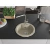 Mexen Diego Granitspüle 1-Becken mit Küchenarmatur Flora, Beige - 6512-69-670401-00