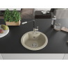 Mexen Diego Einbauspüle aus Granit 1-Becken mit Küchenarmatur Flora, beige - 6512-69-670401-07