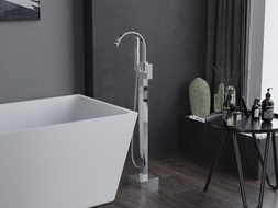 Mexen Veda freistehende Badewannenarmatur, Chrom - 75433-00
