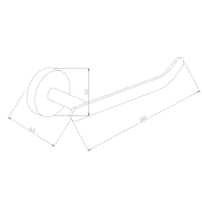 Mexen Loft Toilettenpapierhalter, schwarz - 7012633-70