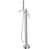 Mexen Leda freistehende Badewannenarmatur, Chrom - 75633-00