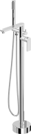 Mexen Leda freistehende Badewannenarmatur, Chrom - 75633-00