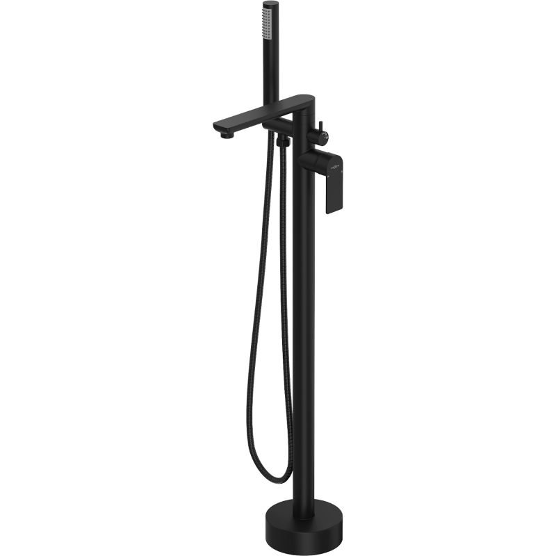 Mexen Leda freistehende Badewannenarmatur, schwarz - 75633-70