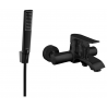 Mexen Pecos R72 Badewannenarmatur mit Duschset, Schwarz - 7273R72-70