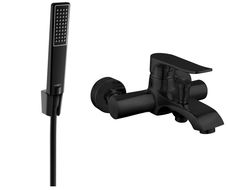 Mexen Pecos R72 Badewannenarmatur mit Duschset, Schwarz - 7273R72-70