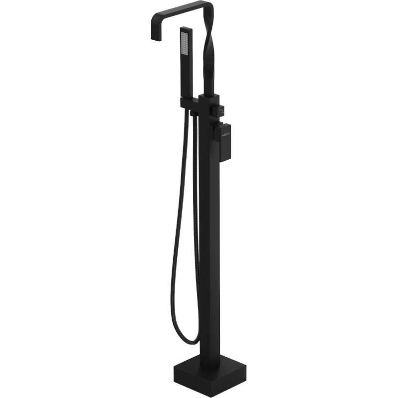 Mexen Avila freistehende Badewannenarmatur, schwarz - 75833-70