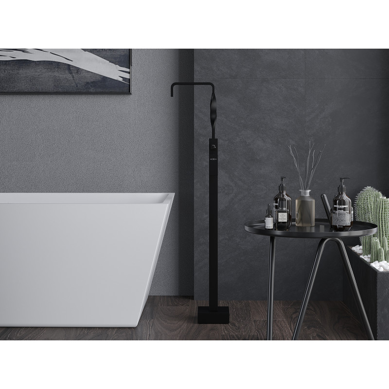 Mexen Avila freistehende Badewannenarmatur, schwarz - 75833-70